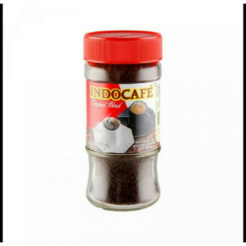 

INDOCAFE ORIGINAL BLEND Instan Coffe Bubuk kopi Instan Jar 50gr