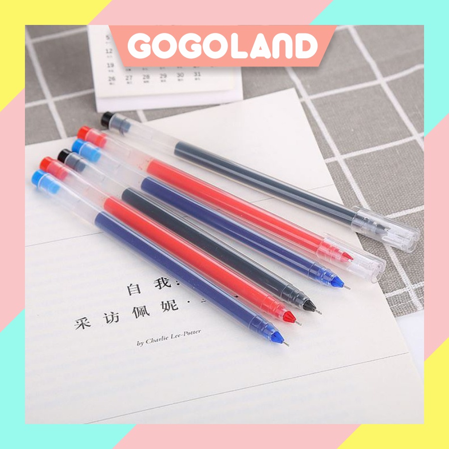 

⭐Gogoland⭐ BISA COD Pulpen Gel Polos 0.5mm Pena Cair Murah R439