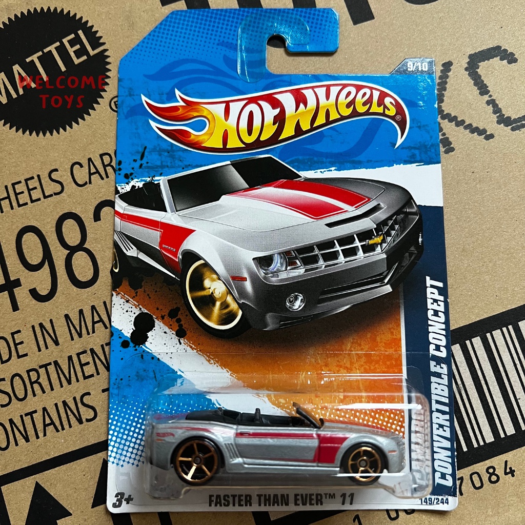 Hot Wheels Camaro Convertible Concept Faster Than Ever 11 Original Hotwheels Mobil Mainan Koleksi