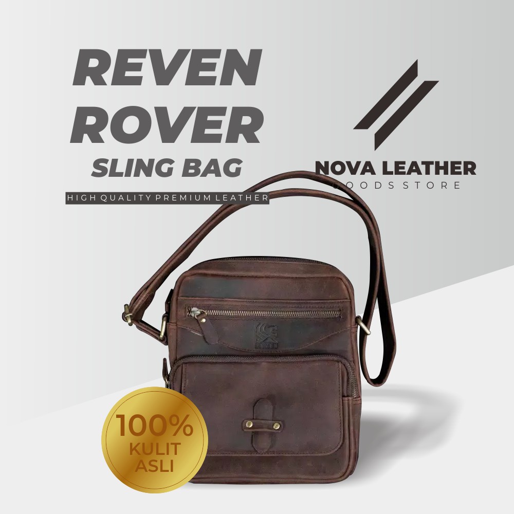 Tas selempang Slempang Hp Pria Kulit Asli Original