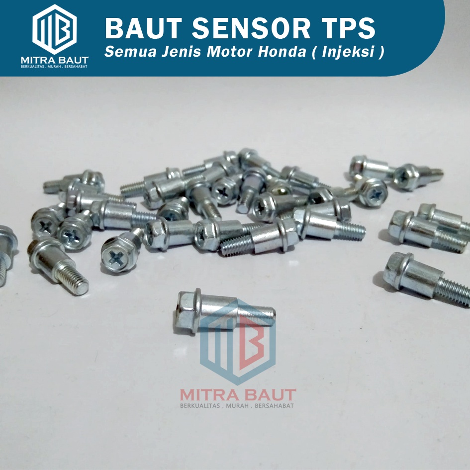 [ Paket 100 Pcs ] Baut Throttle Body / Baut Sensor Tps / Baut Sensor Selenoid Motor / Baut Sendor Tp