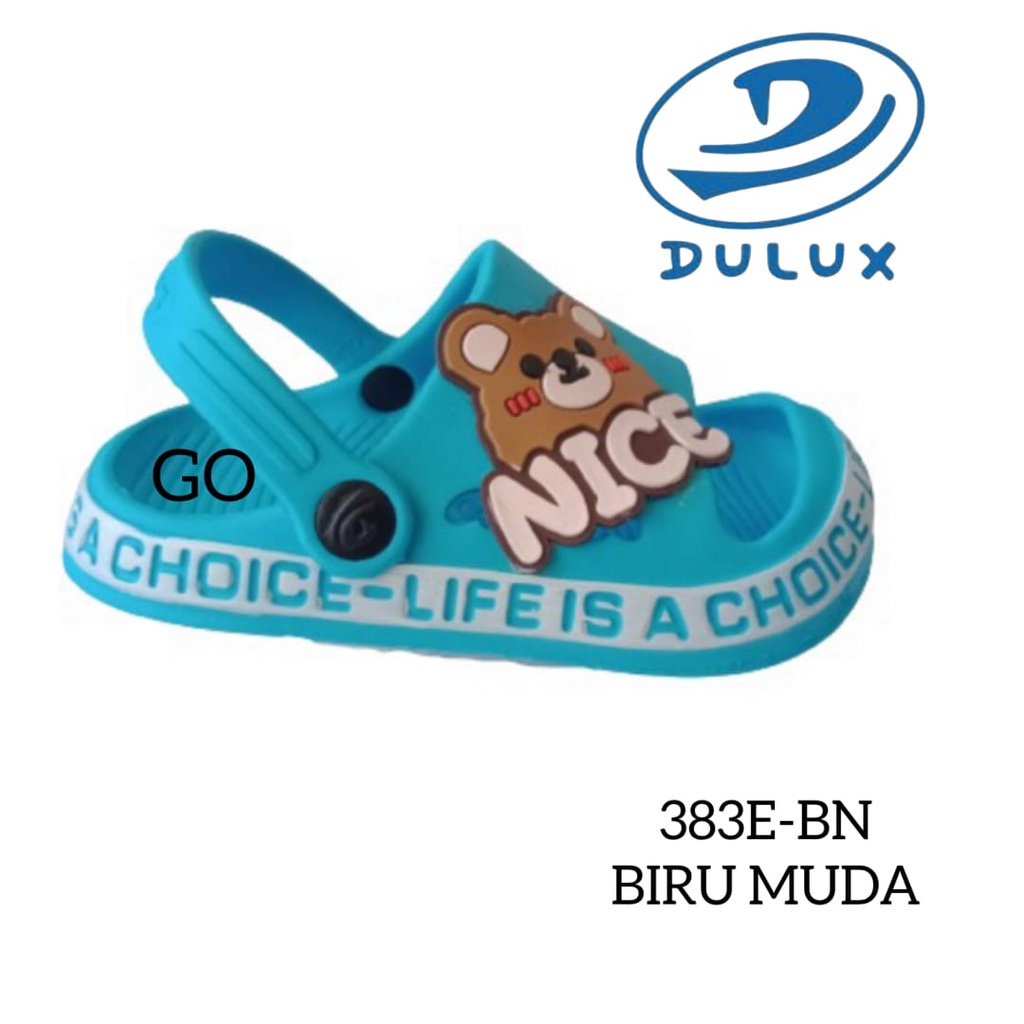 gof DULUX 383E NICE Sandal Anak Laki Laki Baim Selop Tali Belakang Model Karakter Nice Sandal Anak Lucu