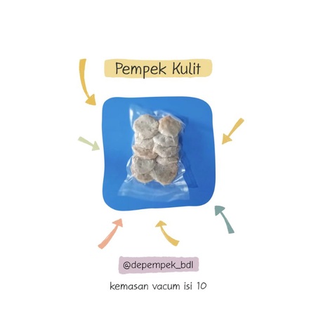 

Pempek Kulit Tenggiri kemasan vacum isi 10