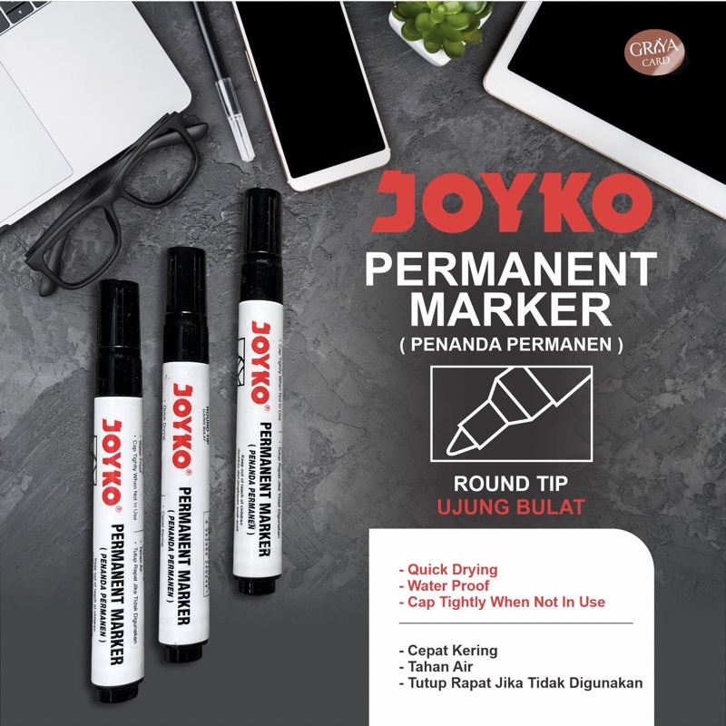 

SPIDOL PERMANENT Marker PM-17 Joyko | SPIDOL | SPIDOL HITAM | SPIDOL JOYKO
