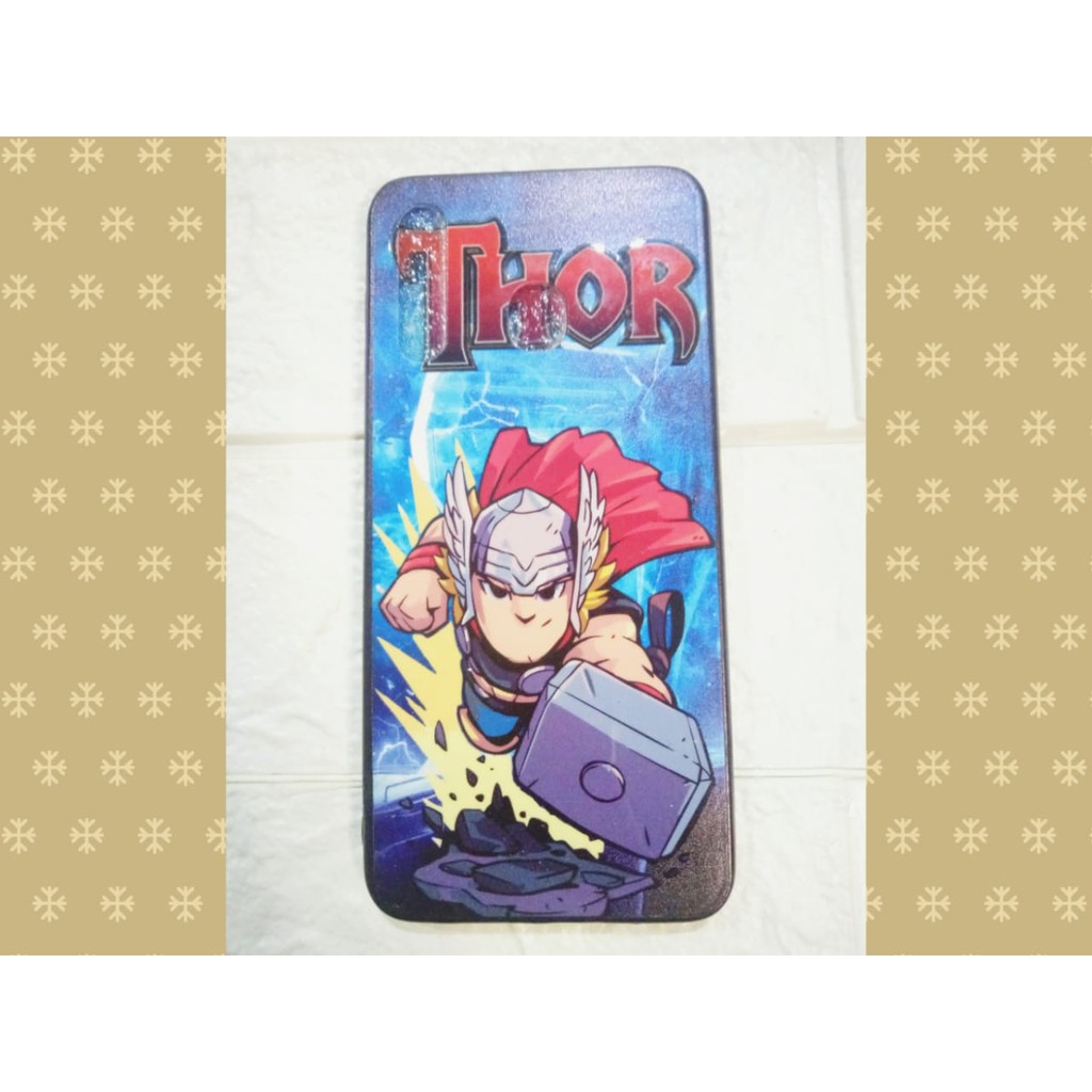 CASE iring SMSUNG GALAXI A30 MOTIF ROBOT SEPIDERMAN IRON MAN THOR