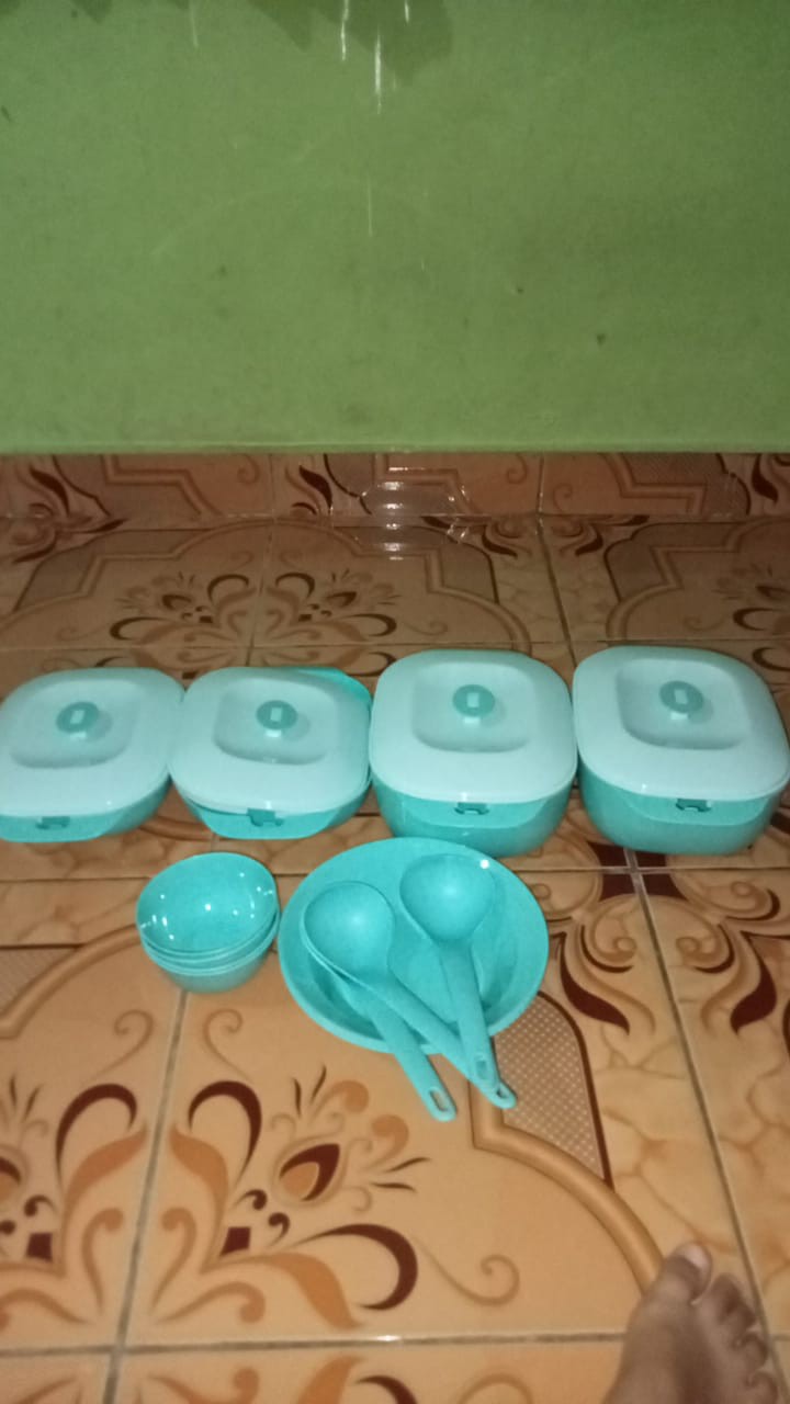 Prasmanan Set Jasmine Serving Set 12pcs/ Wadah Saji Makanan Set Lengkap Piring Dan Mangkok