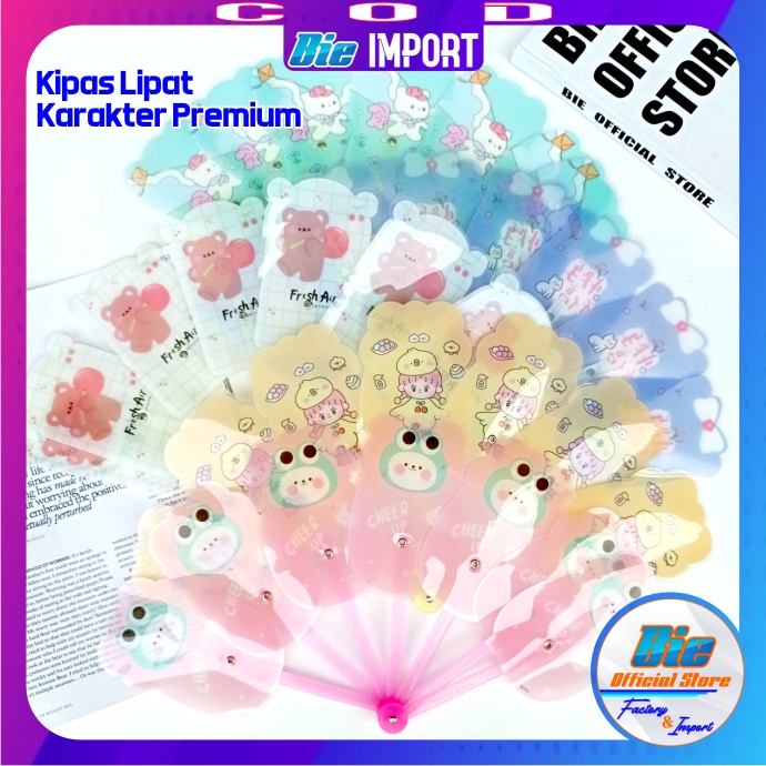 Kipas Lipat  Korea Karakter Impor Best Seller