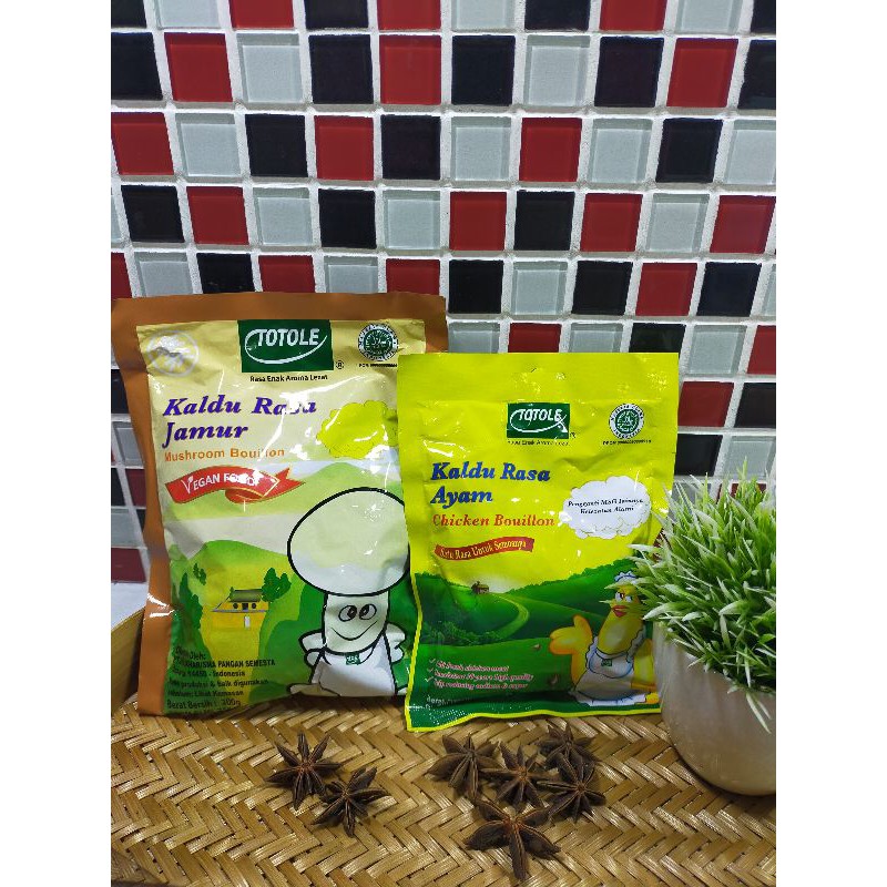 

Kaldu Jamur Totole 80 gr + Kaldu Ayam 40 gr/Paket Totole halal non MSG