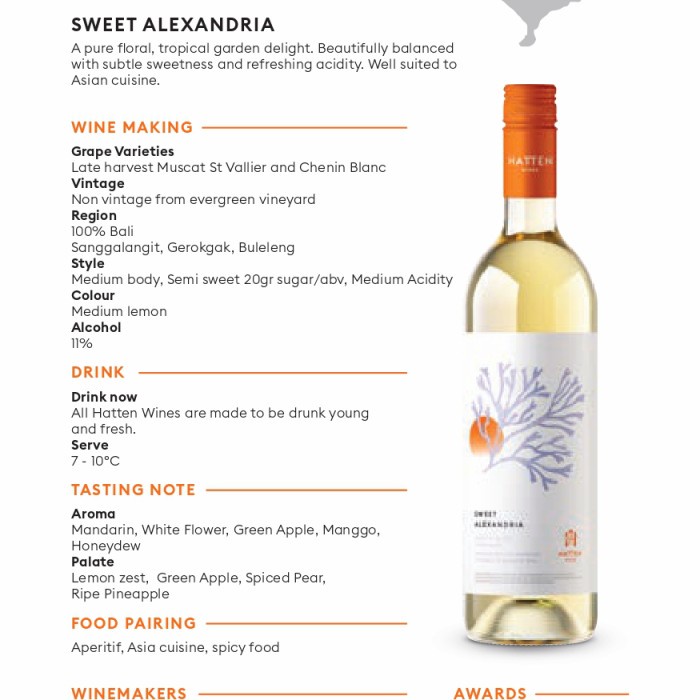 Sweet Alexandria Hatten white wine sweet Hatten white wine 750ml Hatten alexandria sweet wine white wine