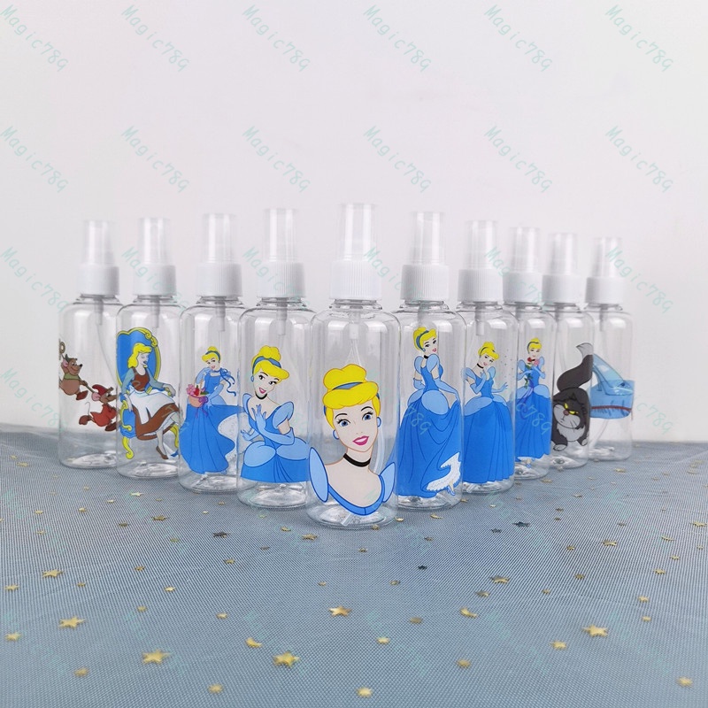 Magic789 Princess Alice Cinderella Snow White Spray Bottle Plastic Cartoon Travel Size Bottles 100ML