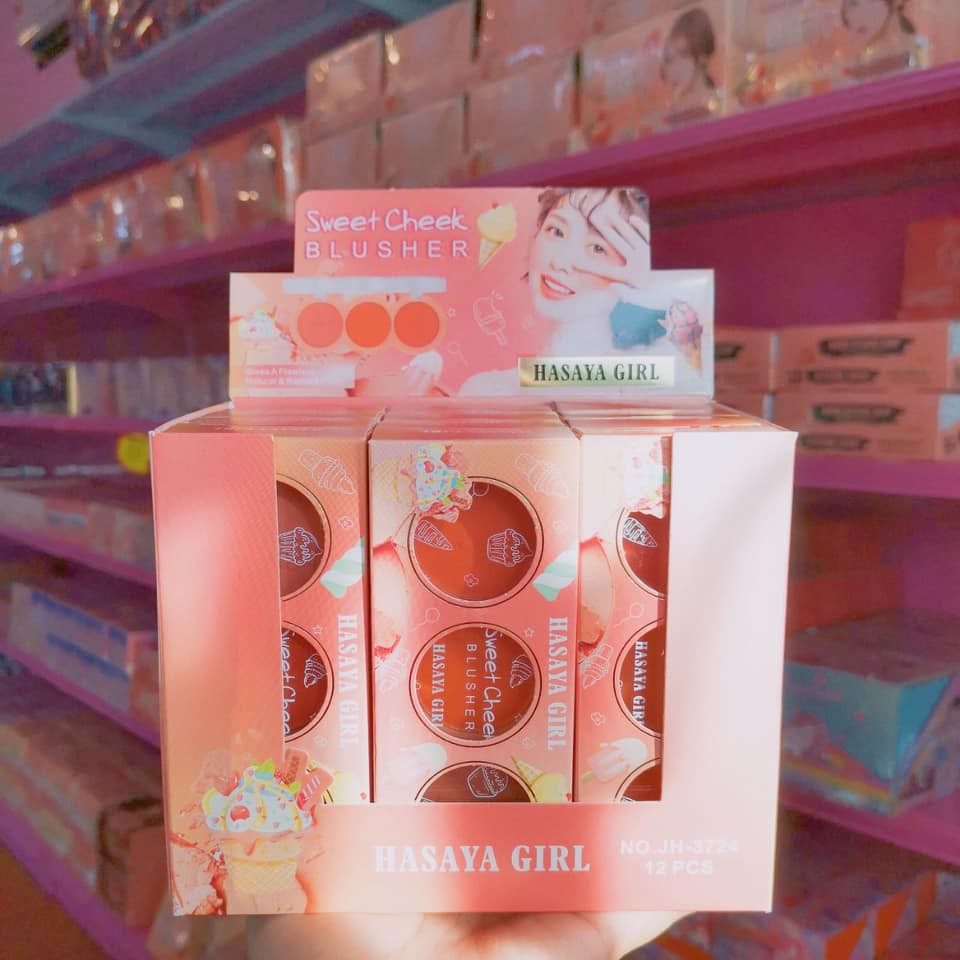 [Per Pc] Blush On 3in1 Hasaya Girl Sweet Cheek Blusher JH-3724