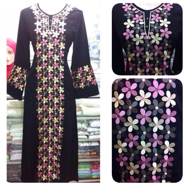 Gamis arab bordir khas bukittinggi