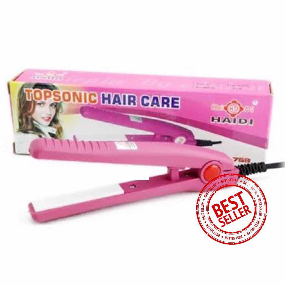 OTS 034 - HAIDI Catok Mini Pelurus Rambut dan Curly Pengeriting Rambut