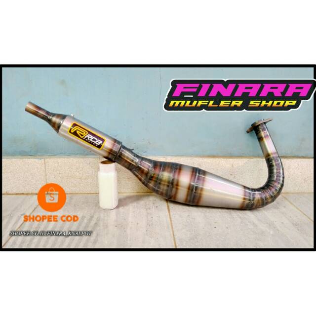 KNALPOT RX KING KOLONG TELO RCB PLAT KARAT