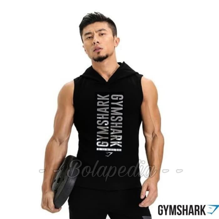 HOODIE SINGLET GYM FITNES / HOODIE PRIA KEREN / BAJU OLAHRAGA SINGLET - PICT 1