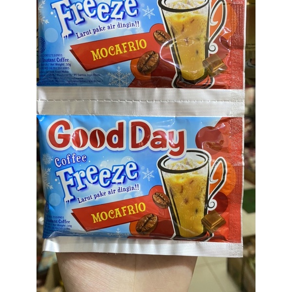 

Kopi Good day freeze / kopi bubuk isi 10 sachet