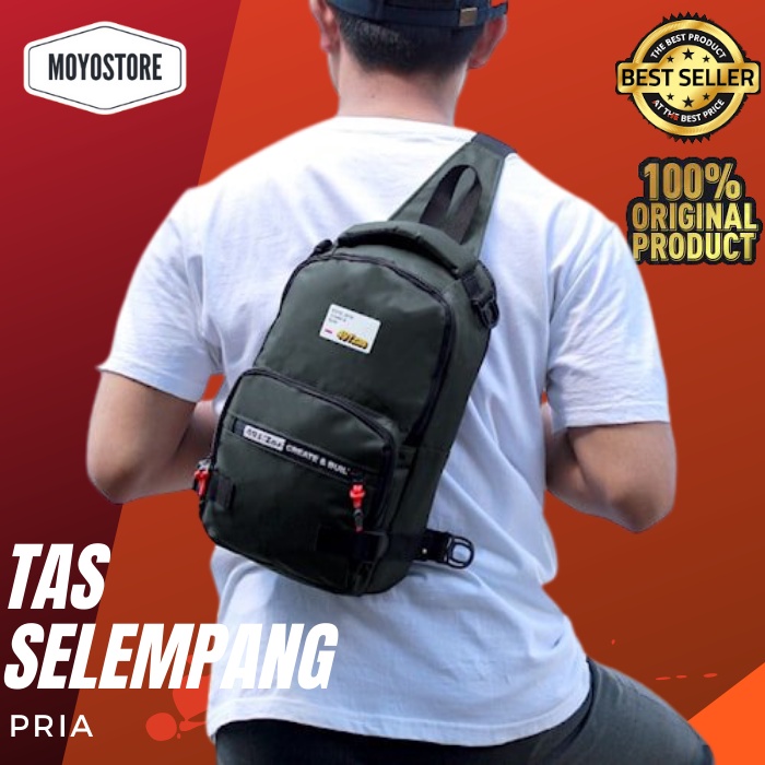 Tas Sling Bag Pria 602 Tas Sling Bag Pria Tas Waist Bag Pria  - Tas Selempang Pria Tas Pinggang Pria