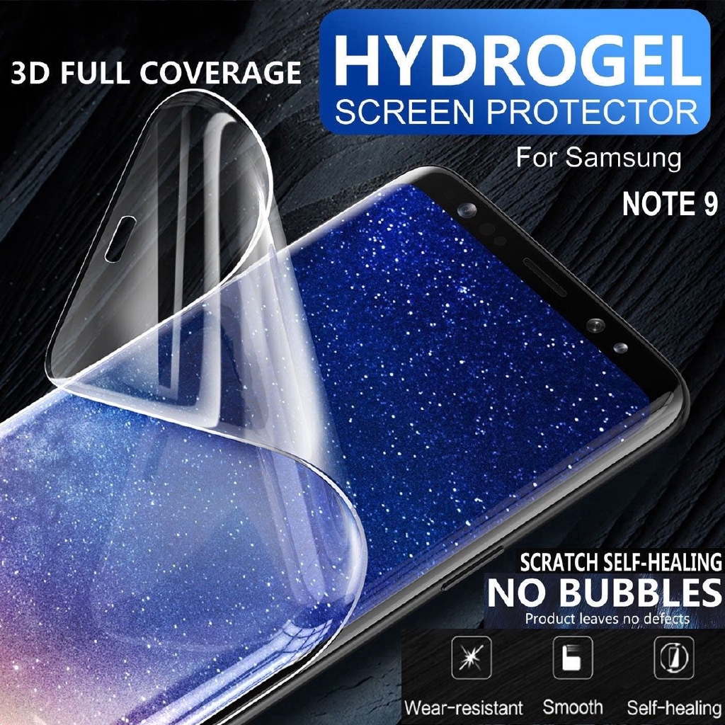 For 2PCS Samsung Galaxy S9 S8 Plus Note 8 9 HYDROGEL AQUA Crystal Screen Protector