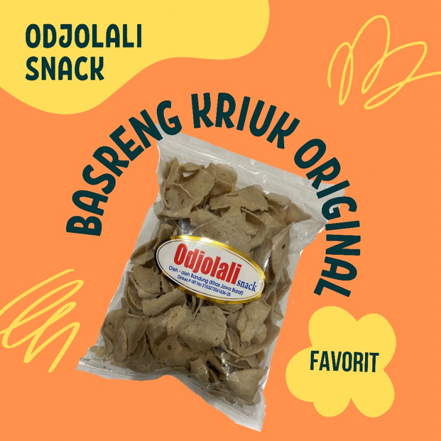 

FAVORIT Basreng Crispy KRIUK ORIGINAL ODJOLALI Snack