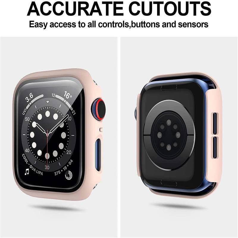 Case Pelindung Layar Dan Bumper Untuk Apple Watch Serie 6 5 4 3 2 1 Se 44mm 40mm Iwatch 42mm 38mm