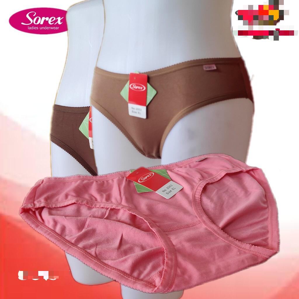 CD WANITA PEREMPUAN GADIS SOREX 2053-  CELANA DALAM WANITA MINI SIZE M L EL QL EQL - SOREX CD BASIC MINI KATUN - ARA98STORE