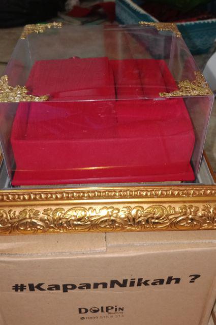 Kotak Cincin Gelang Kalung Frame Tutup Mika Untuk Seserahan/ Lamaran Fcgk