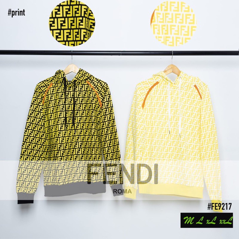 sweater Hoodie Fendi import pria branded