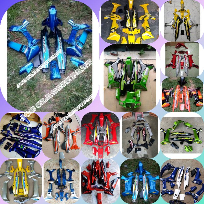 Cover bodi Fizr fiz R full set halus bodi fizr merah hitam biru kuning hijau silver orange