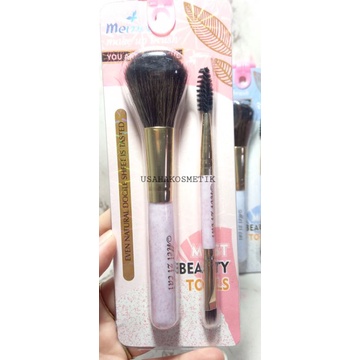 PROMO BRUSH MAKE UP  2IN1 | BRUSH BLUS ON |  BRUSH MAKE UP BRUSH POWDER MEIZICAI  NO.BC019