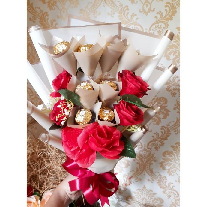 Bouquet Chocolate | Buket Wisuda | Hadiah Ulang Tahun | Coklat Ferrero
