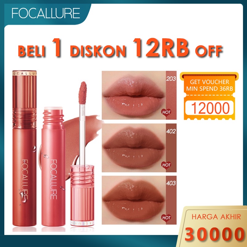 Focallure Moisturizing lip gloss Long-Lasting Glossy Soft Smooth Lipstick Long Wearing