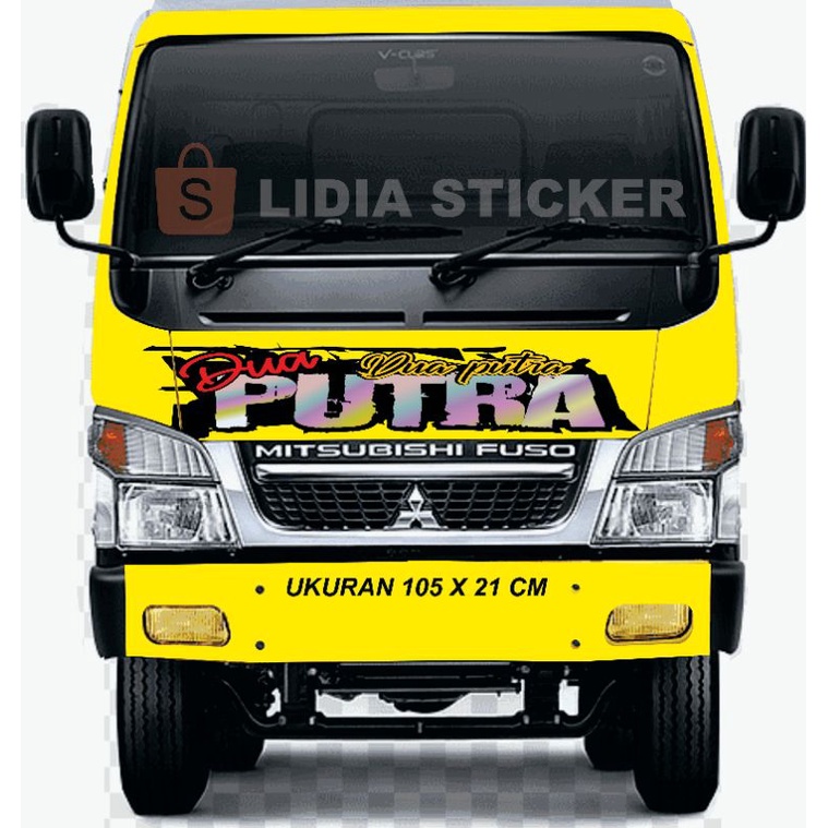 STIKER TRUCK KABIN CANTER DUA PUTRA