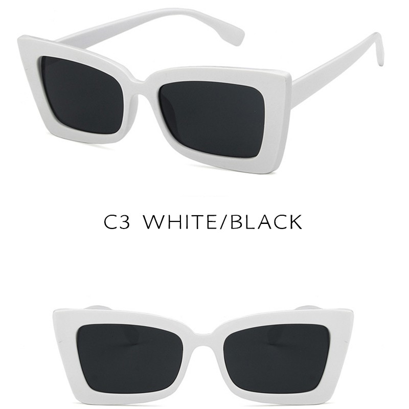 (YUZHU) Bayar di Tempat Korean Design Retro Mata Kucing Kacamata Hitam Wanita Cat Eye Women Sunglasses