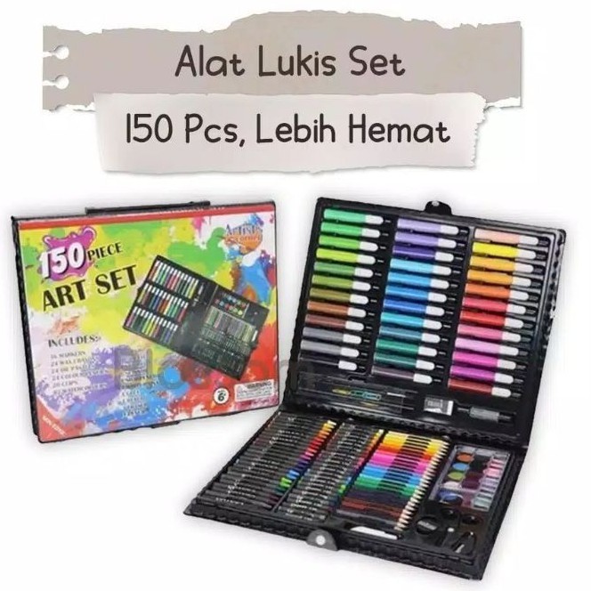 

MJT - 150 in 1 Pensil Warna Pencil Alat Pewarna Set Crayon || Alat Gambar Spidol Cat Air Water Colour Pen