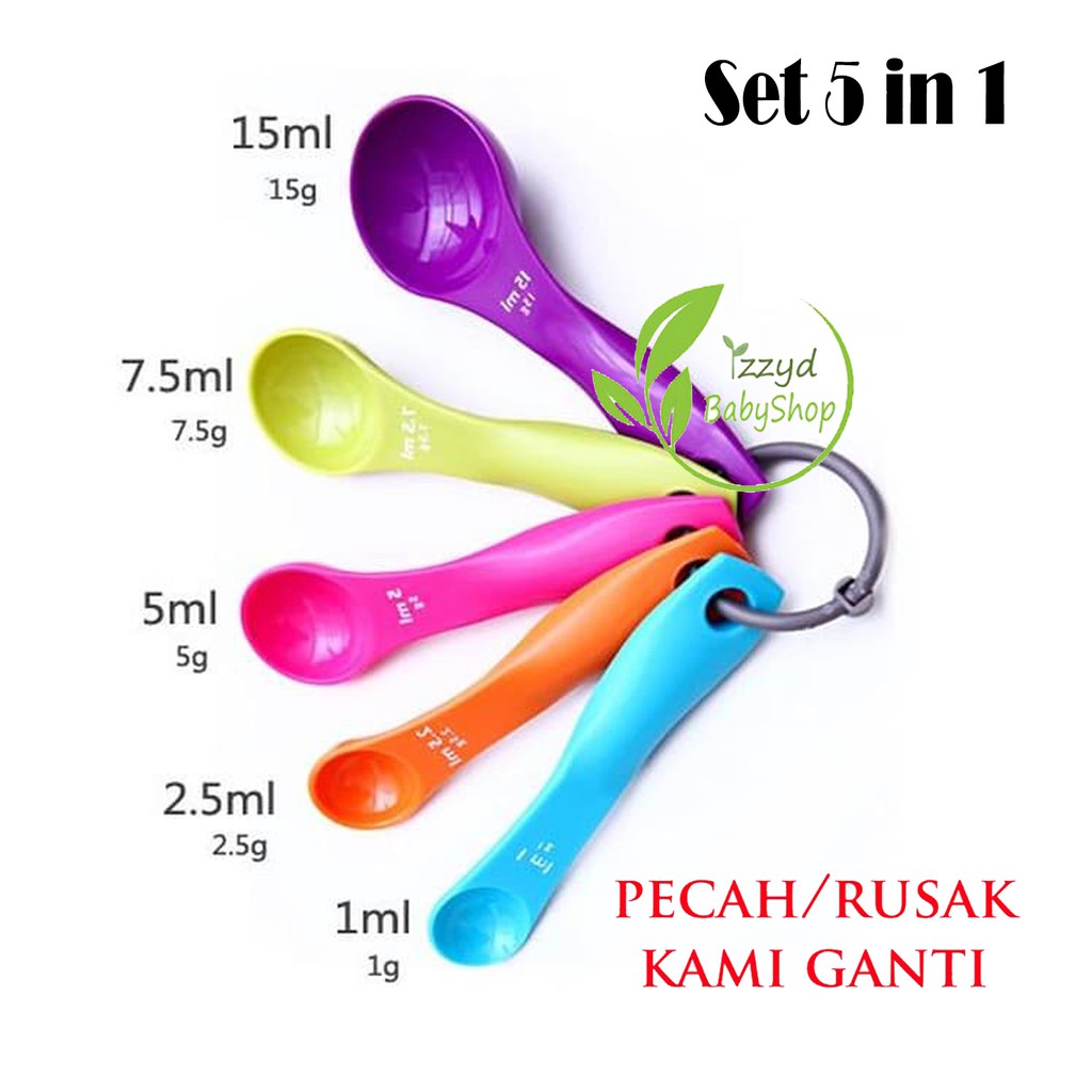 Sendok takar 5 in 1 measure spoon mpasi