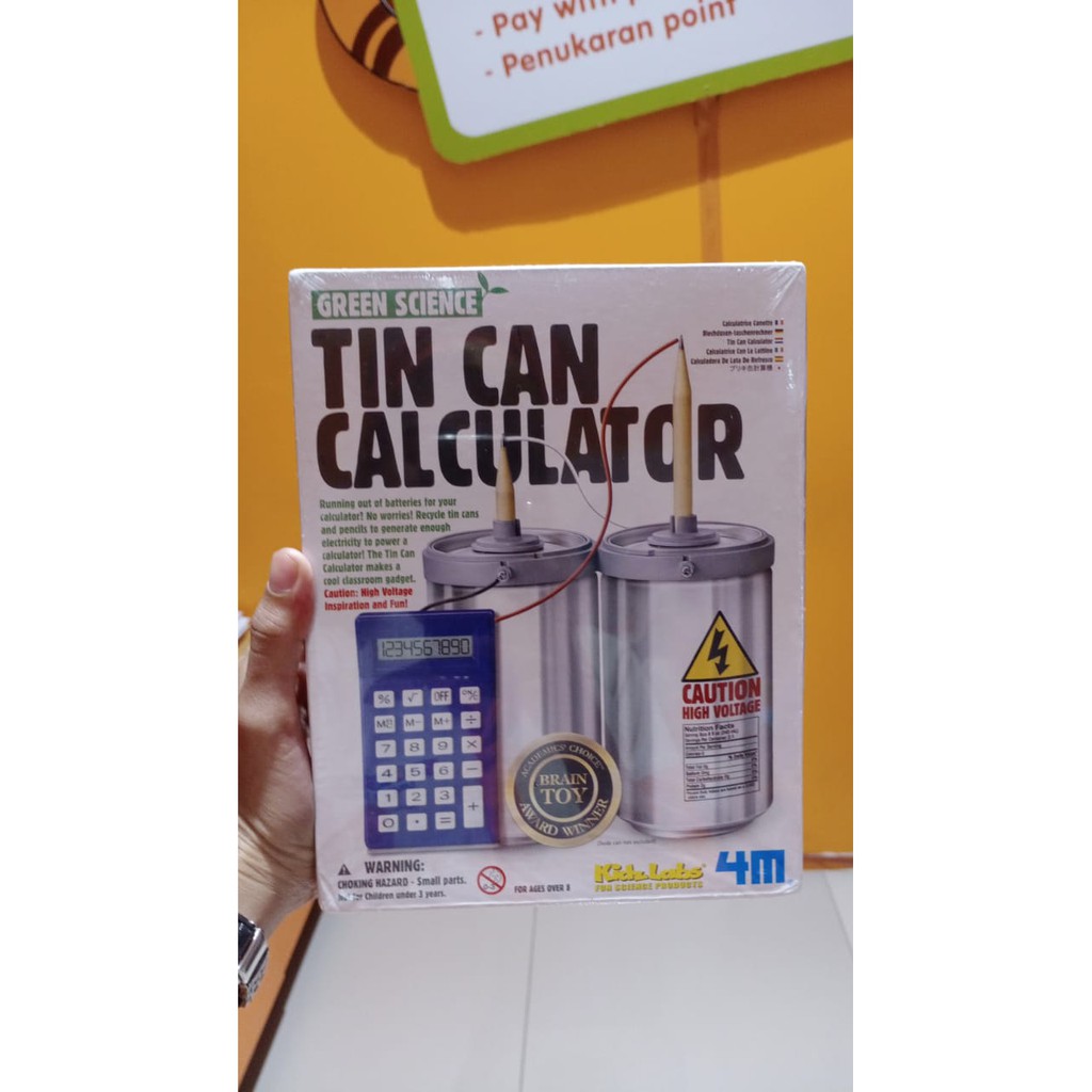 

Sale Mainan : Green Science Tin Can Calculator