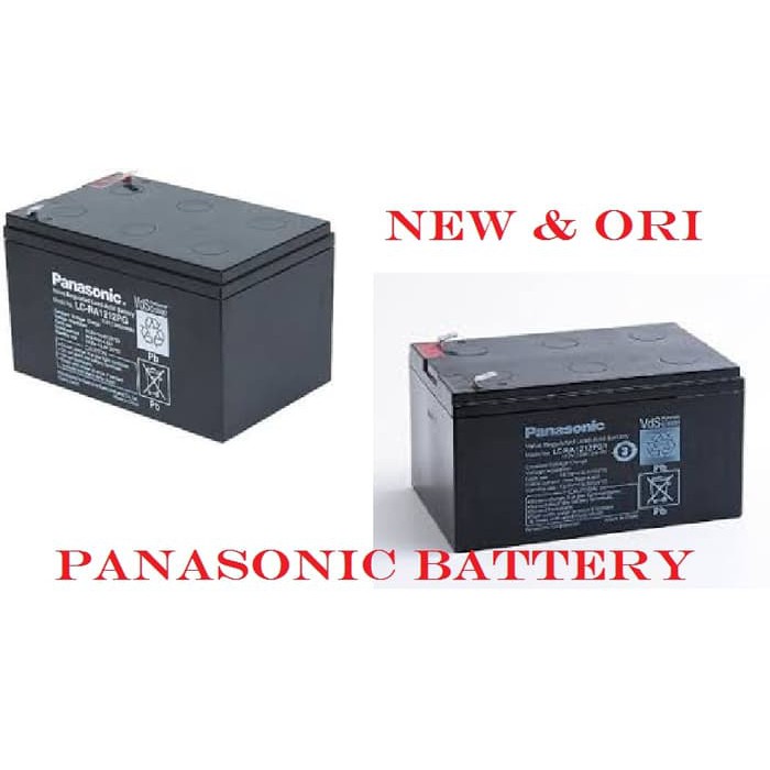 Baterai Panasonic 12V12AH, AKI UPS 12V12AH, Battery Kering VRLA 12V12A