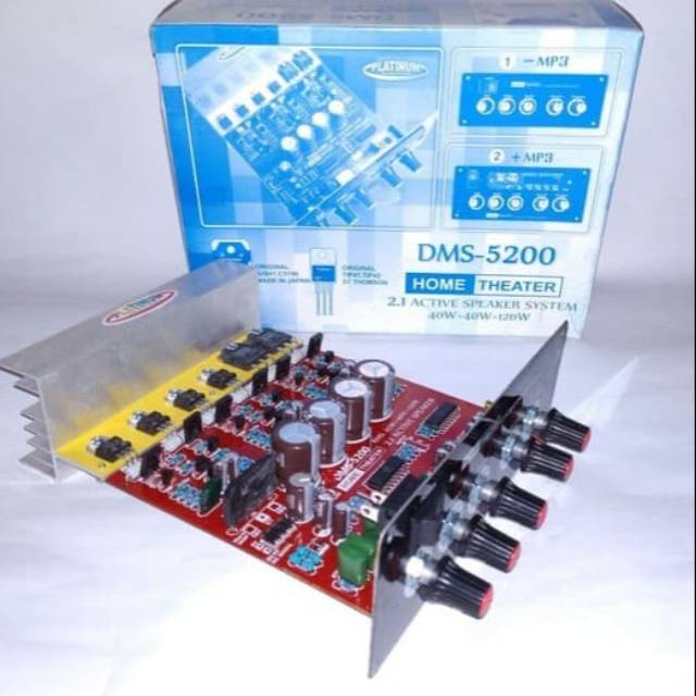 Kit Amplifier Active Home Theater 2.1 Channel DMS-5200