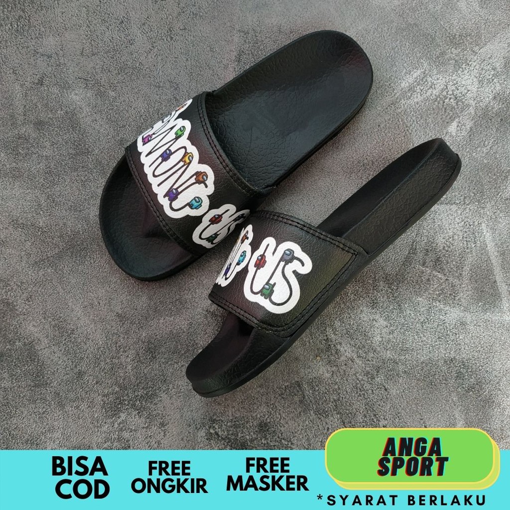 SANDAL PRIA AMONG US / SENDAL SLOP WANITA  /  SANDAL CASUAL SANTAI  / SANDAL DISTRO MURAH ORIGINAL