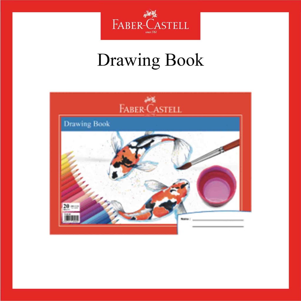 

Drawing Book Faber Castell / Buku Gambar / Ukuran A4 / Motif Ikan / Isi 20 lembar