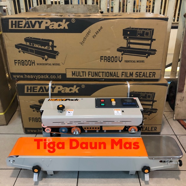 Contionus Band Sealer / Mesin penyegel plastik Fr-800P (Paint) Heavypack