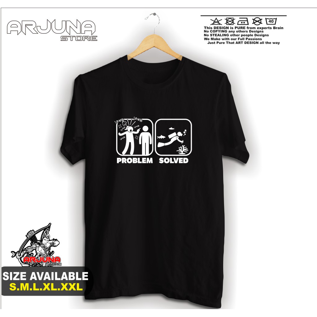 BAJU DISTRO/TSHIRT PROBLEM SOLVED terlaris