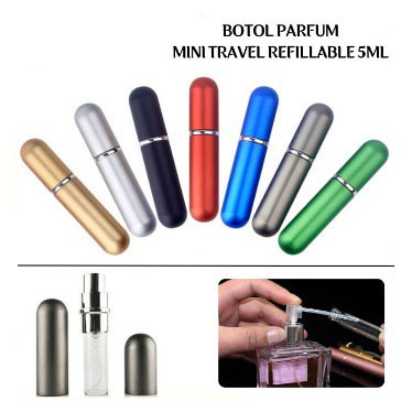 Trend-Botol Parfum Atomizer Kosong Mini Travel Isi Ulang 5ml