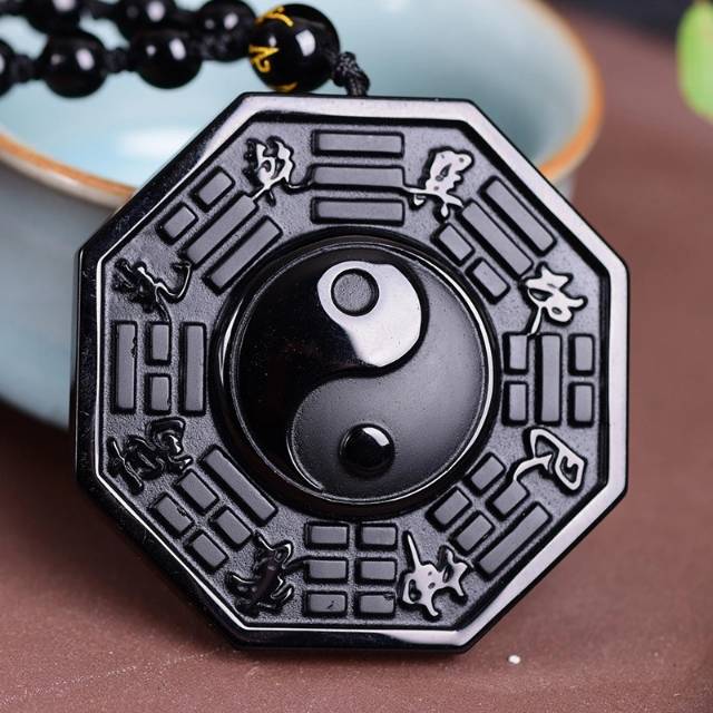 KALUNG PATKWA BA GUA BAGUA OBSIDIAN HITAM