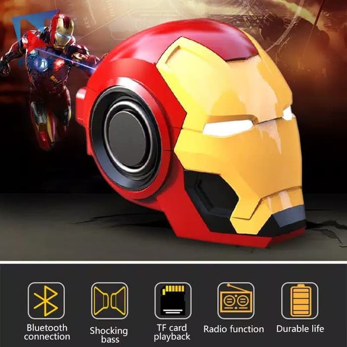 SPEAKER Wireless BLUETOOTH IRON MAN Portable mark 46 ironman