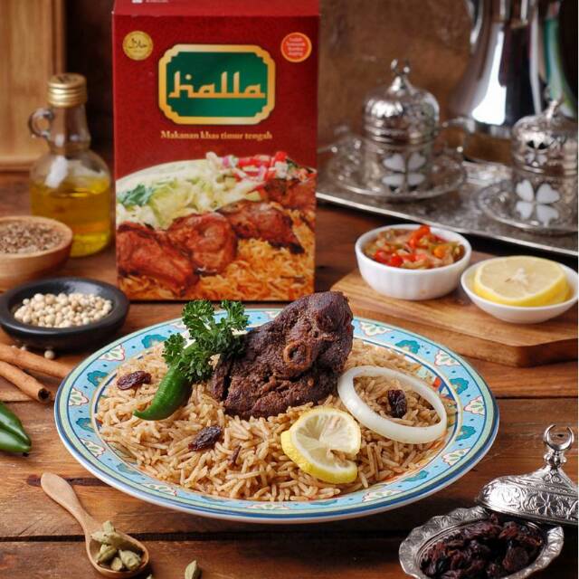 Halla Nasi kebuli+bumbu Daging,beras basmati 500gr