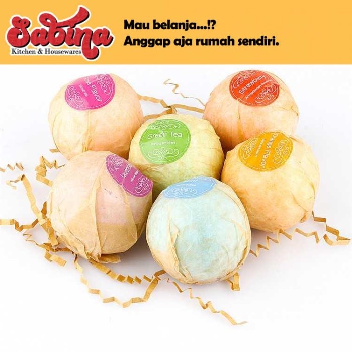 Sabun Mandi Bath Bombs Salt 6 PCS Bathtube Bubble