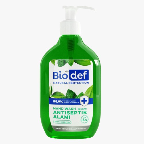Biodef Natural Protection Hand Wash Mint | Hand Wash Antiseptik by AILIN