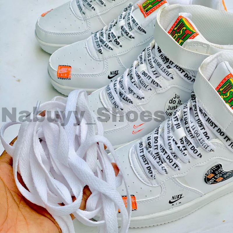 (COD) MAN &amp; LEDIES SEPATU WANITA DAN PRIA NK3 A1R FORC3 1 ONE JOS DO IT FULL WHITE PUTIH POLOS SEPATU PUTIH SBEAKERS WANITA DAN PRIA SEPATU TINGGI HIGT SEPATU PENDEK SEPATU PUTIH SEPATU KASUL SNEAKERS MASAKINI