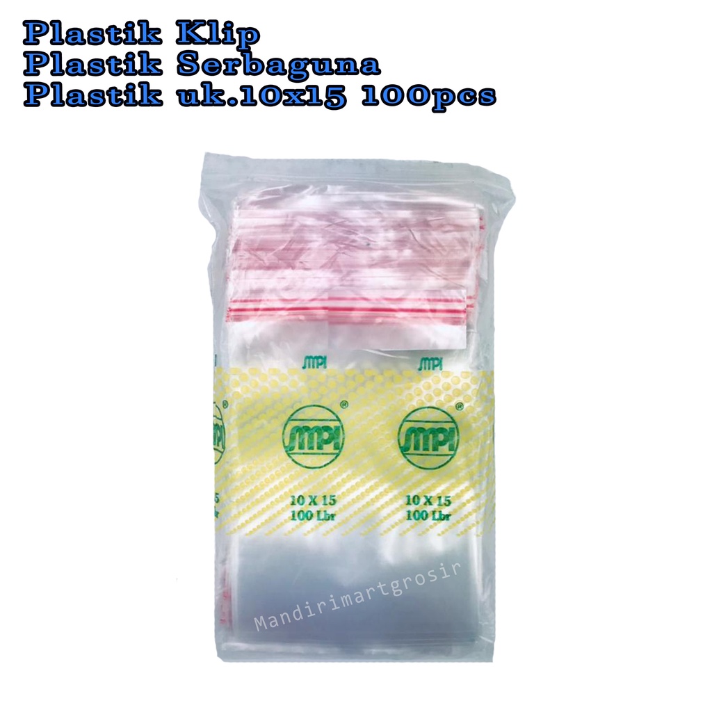 Plastik Serbaguna *Plastik Klip * Plastik uk.10x15 100pcs*